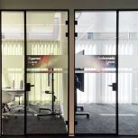 Glastüren mit Glastrennwände Sitzungszimmer