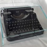 Glashaube für Schreibmaschine