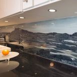 Küchenrückwand aus Glas mit Digitaldruck
