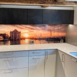Küchenrückwand aus Glas mit Digitaldruck