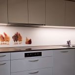 Küchenrückwand aus Glas mit Digitaldruck