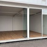 Glastrennwand zu Aussenbereich