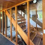 Festverglasung Treppe