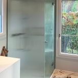 Duschkabine mit Rillenglas