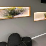 Glasfenster mit Digitaldruck