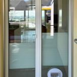 Katzenschleuse in Isolierglas