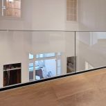 Glas Geländer als Absturzsicherung