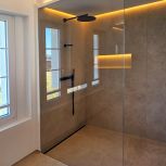 Duschtrennwand ohne Türe