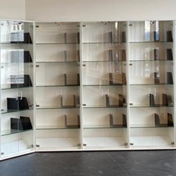 Eine Abbildung einer Glasvitrine