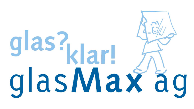 Das Logo der Firma glasMax ag